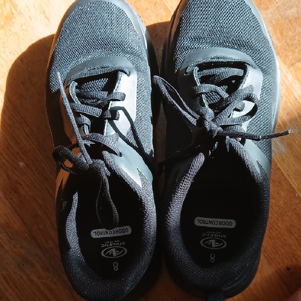 NWOT Athletic Works Black Lace-Up Sneakers